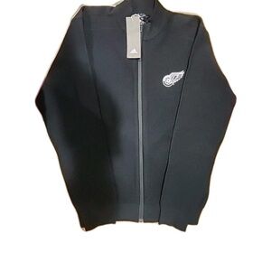 Adidas NHL Detroit Red Wings EK3351 230 ID Knit TT  Jacket Size Men's SML NEW